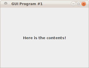 Screenshot of GuiProgramOne